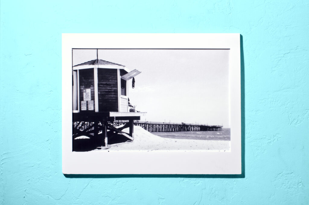 Picture of Beach Pier photographed in Black and White